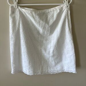 Women’s JCrew Skirt, White, Size 8